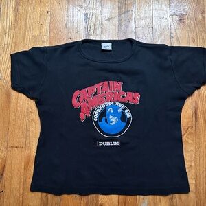 Vintage Captain America Budweiser Crop Top - Size Small - SOFT!